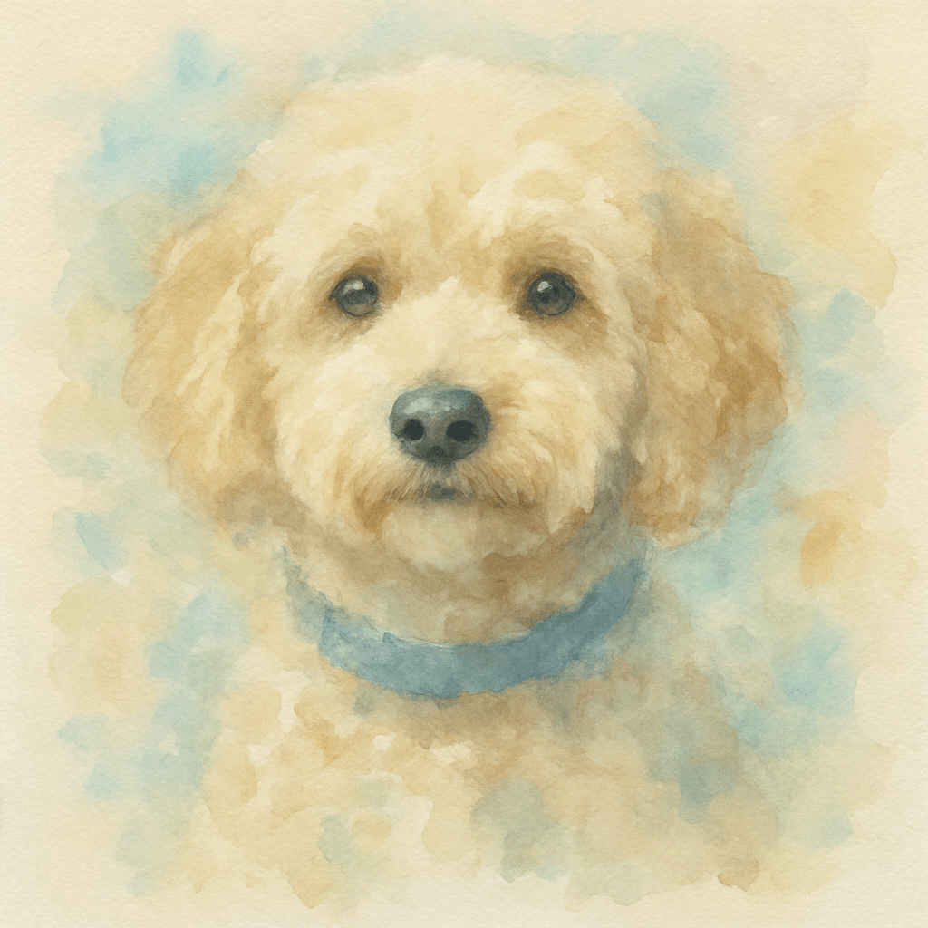Ejemplo de cuadro PetLover estilo Acuarela